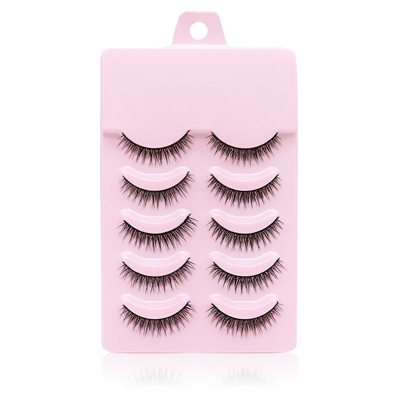 Natural Short Cross False Eyelashes Handmade Fake Eye Lashes Makeup USA - Image 5