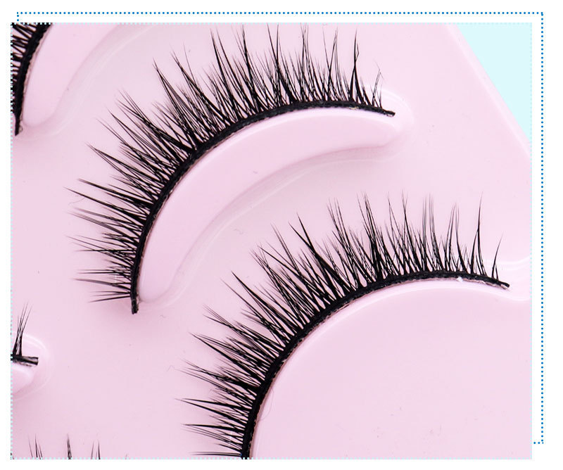 Natural Short Cross False Eyelashes Handmade Fake Eye Lashes Makeup USA - Image 6