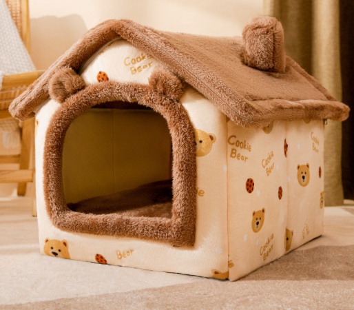 Foldable Dog House Pet Cat Bed Winter Dog Villa Sleep Kennel Removable Nest Warm Enclosed Cave Sofa Pets Supplies - Image 9