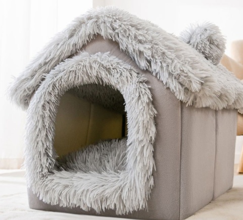 Foldable Dog House Pet Cat Bed Winter Dog Villa Sleep Kennel Removable Nest Warm Enclosed Cave Sofa Pets Supplies - Image 10